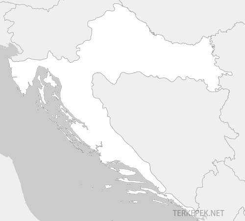 Horvátország vaktérkép
